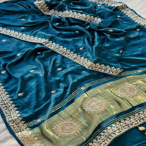 Pure Gajji Silk Saree