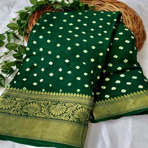 Kanjivaram Bandhani Saree