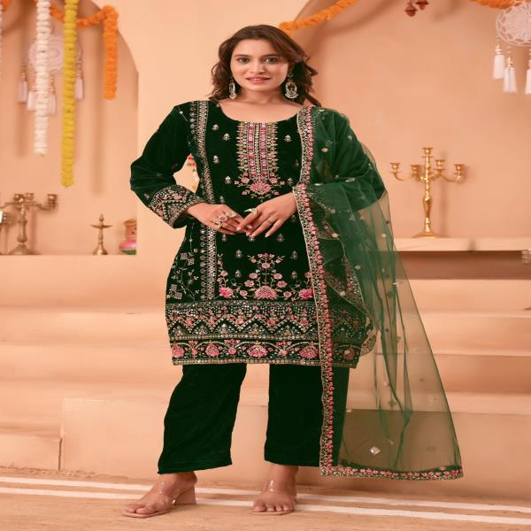 SUIT PANT WITH DUPATTA SET