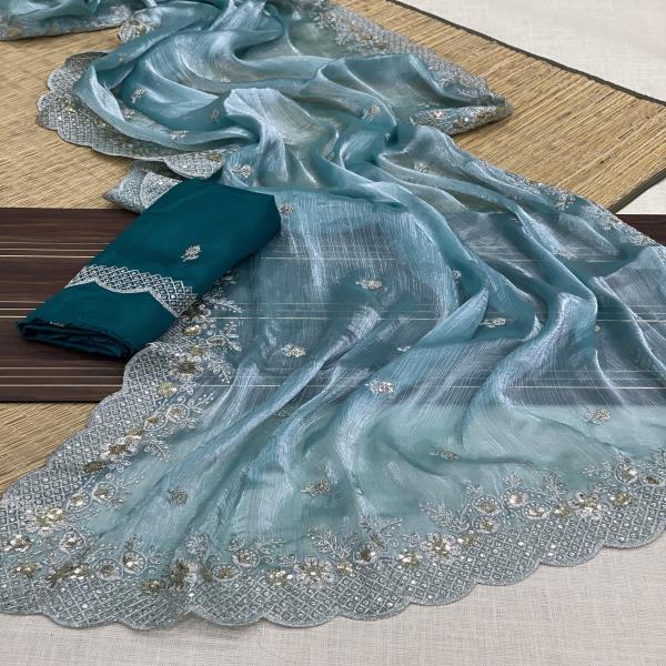  jimichu Shiffon Saree