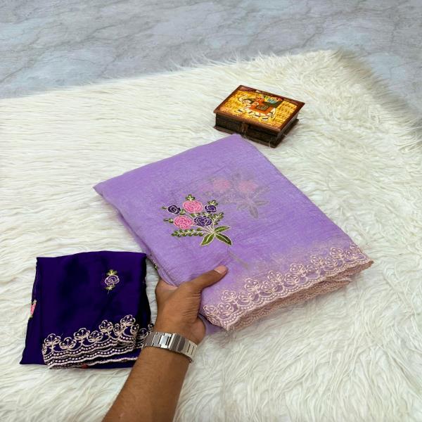 Soft crunchy silk saree