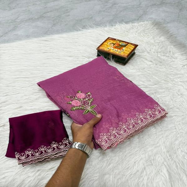 Soft crunchy silk saree