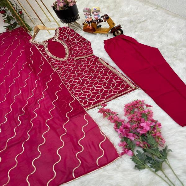Party Top Pent & Dupatta Set
